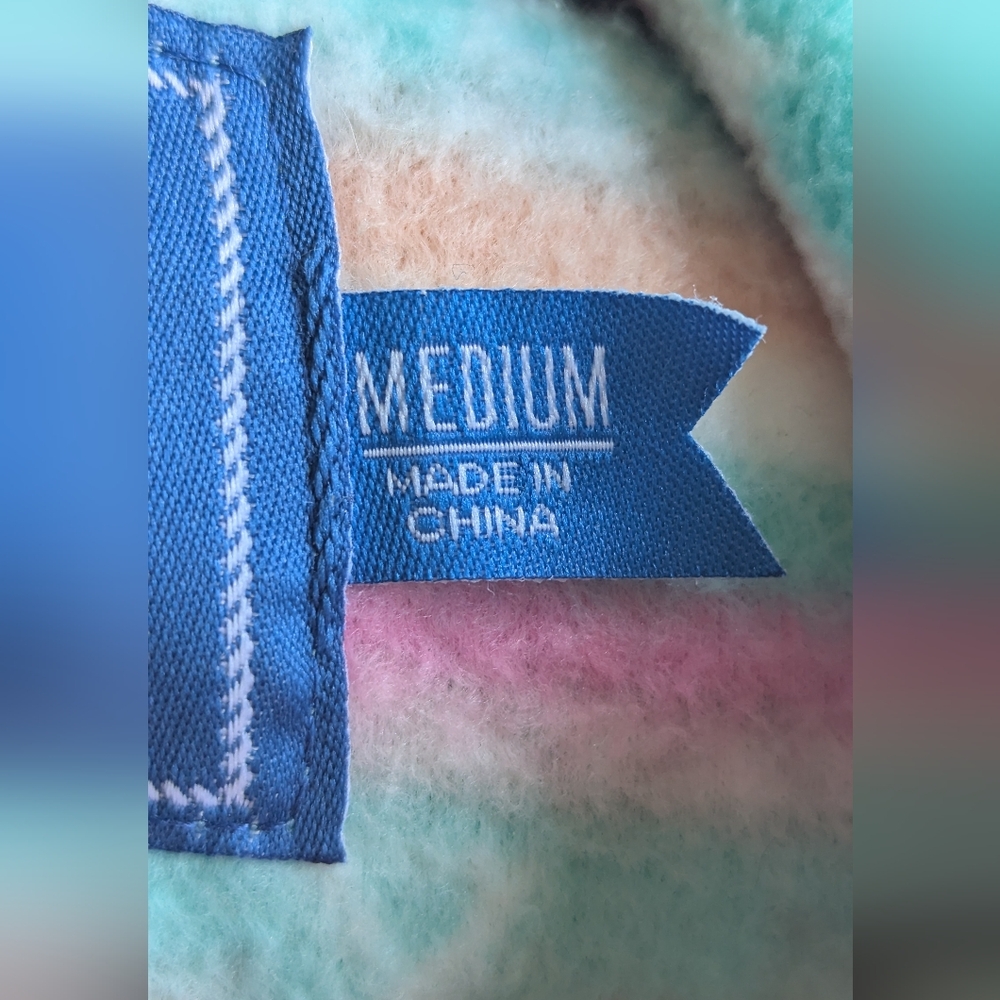 Chubbies The Flame Commander Fleece Quarter Zip Teal Geometric Aztec Medium - Picture 5 of 15